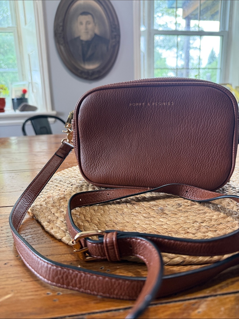 Brown Leather Crossbody Bag